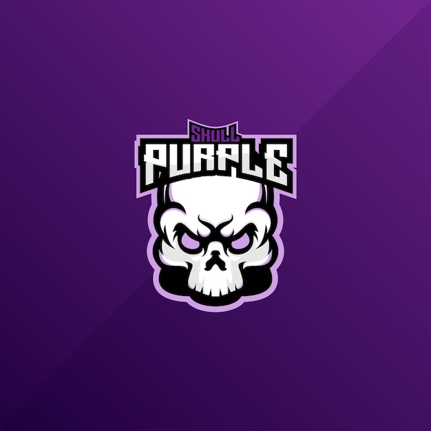 skull angry logo esport team design gaming mascot