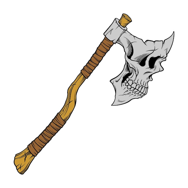 skull axe weapon