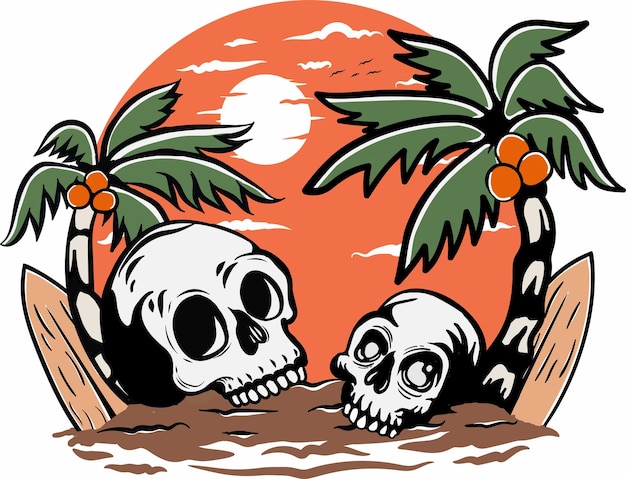 skull beach life