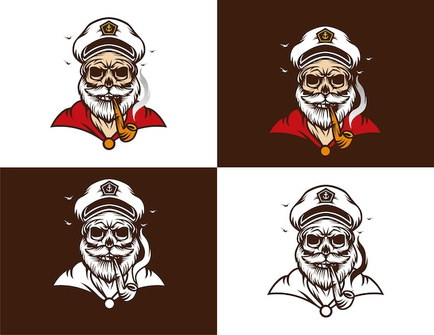 Skull Captain Sailor