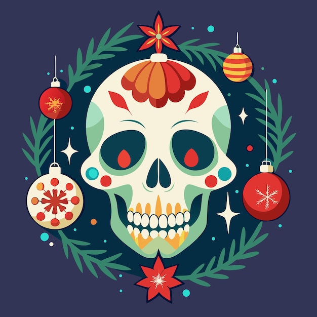 Skull Christmas Logo