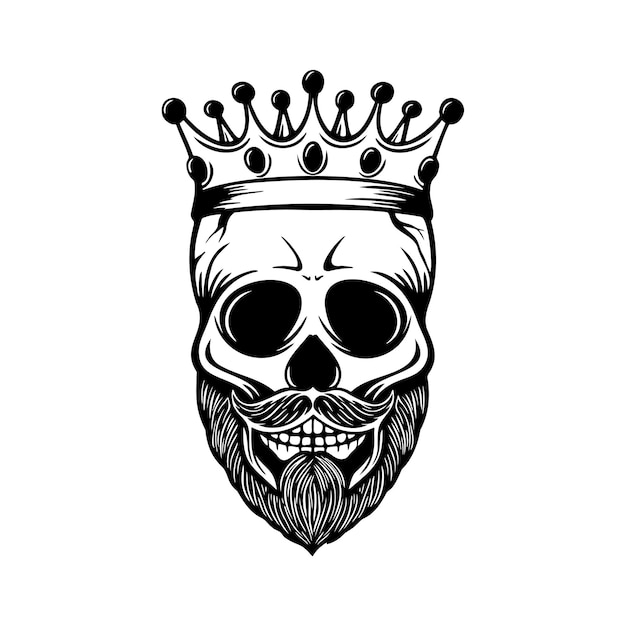 Skull Crown King Human Royal Skeleton