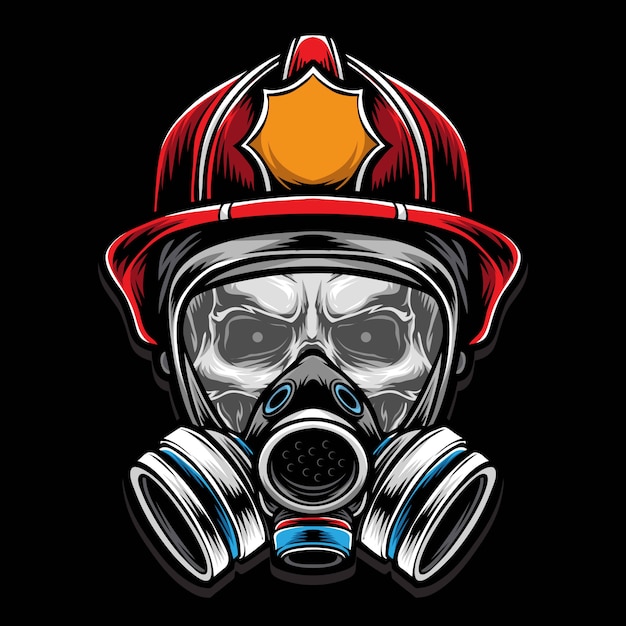 Skull fire fighter