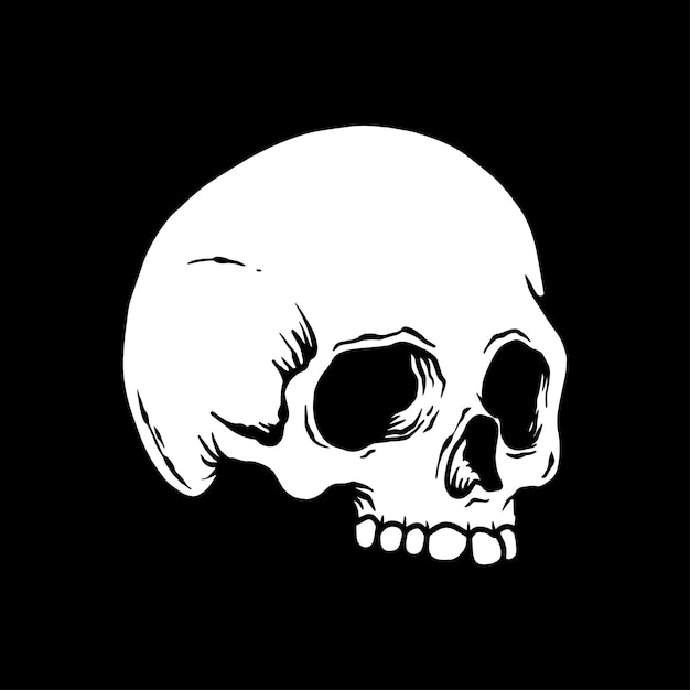 Skull head graphic design