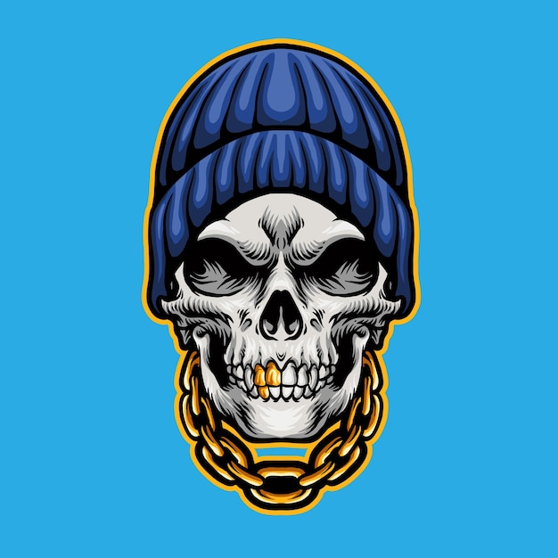 SKULL HEAD HIP HOP STYLE