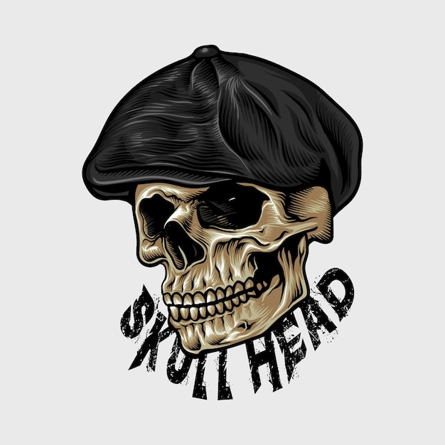 Skull head illsutration