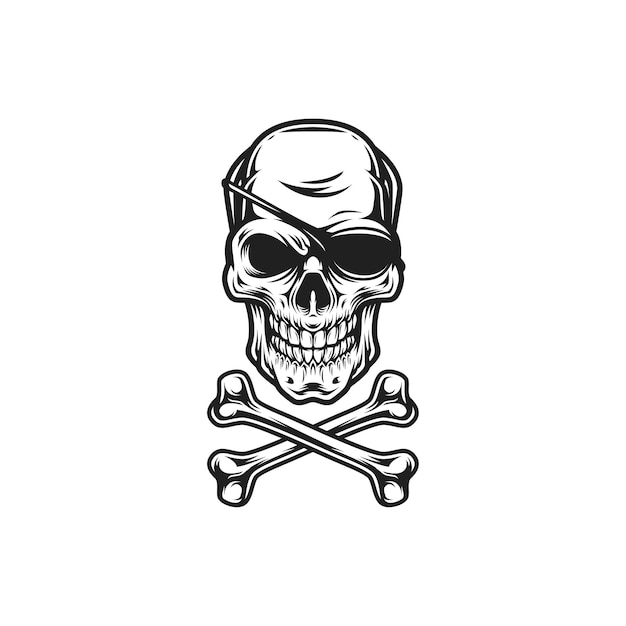 Skull Head Mascot Logo Design