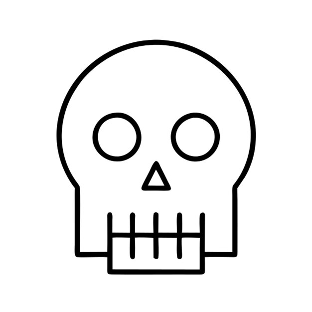 Vector skull icon