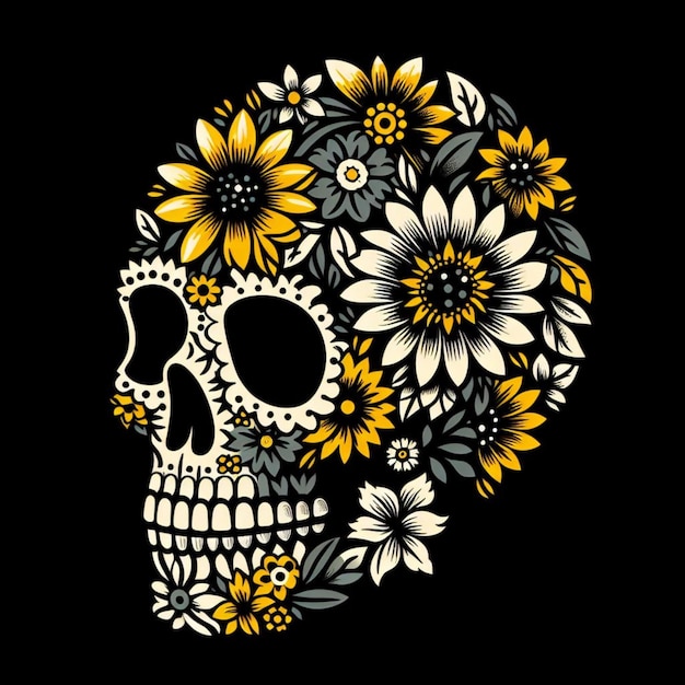 skull illustration vector