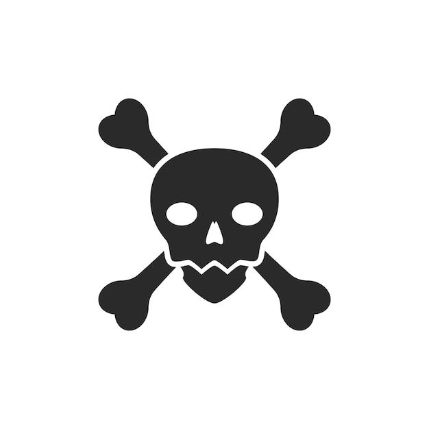 Skull logo icon vector