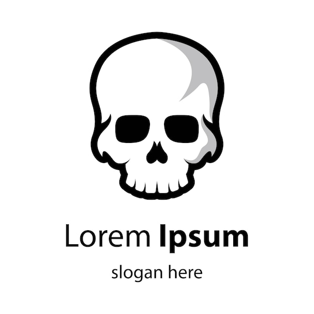 Skull logo images illustration