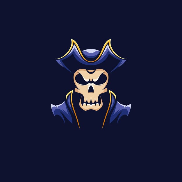 Skull Mascot Design Vector