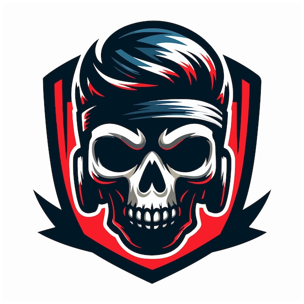 skull mascot logo icon Design