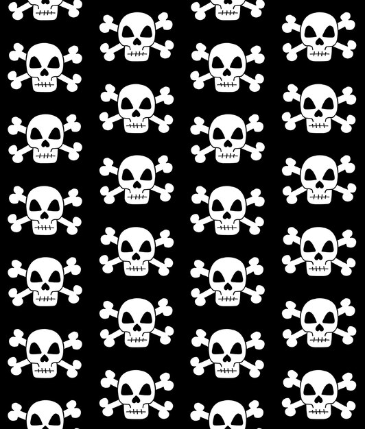 Vector skull pattern