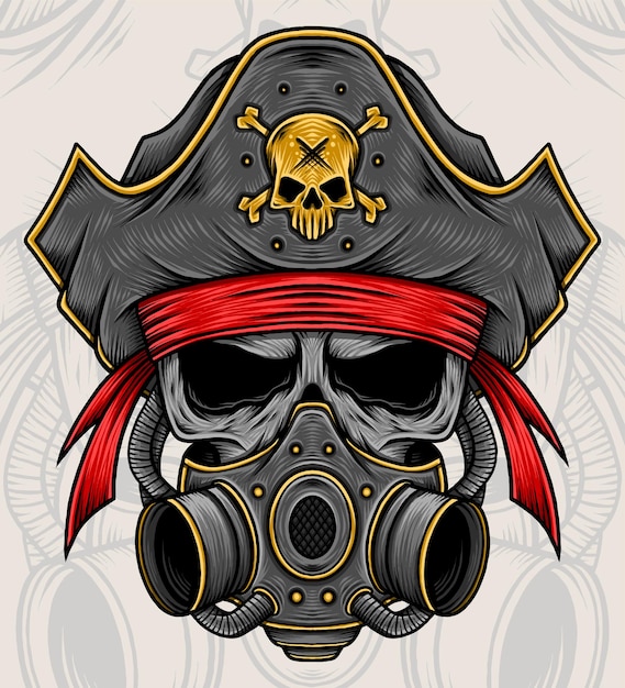 Skull Pirate Illustration