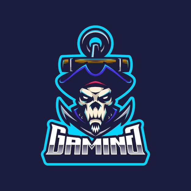 Skull Pirates Logo Mascot