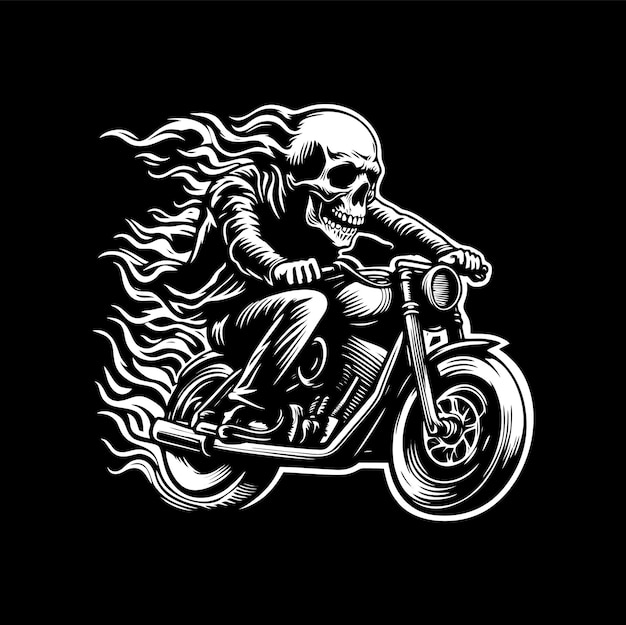 Skull Rider Vector