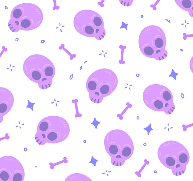 skull seamless pattern