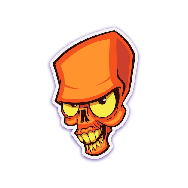 Skull sticker