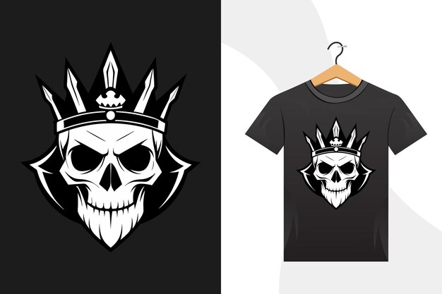 Vector skull tshirt design