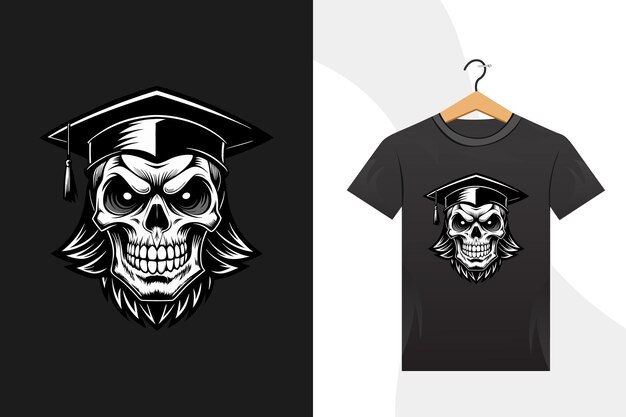 Vector skull tshirt design