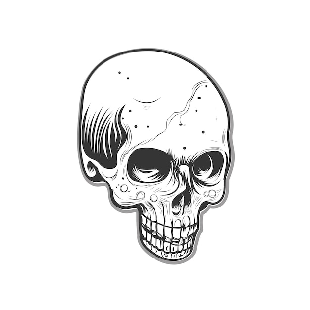 skull vector art design template