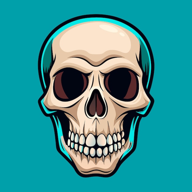 Vector skull vector art perfect for tattoos and dark graphics