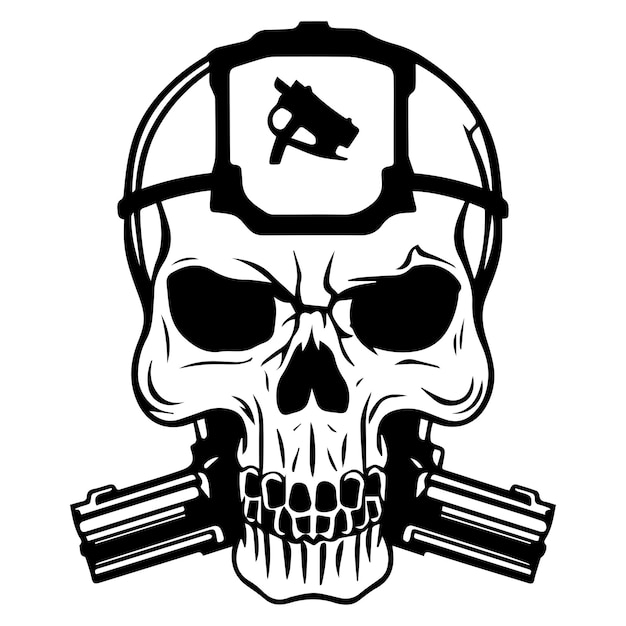 Vector skull vector design for t shirt design