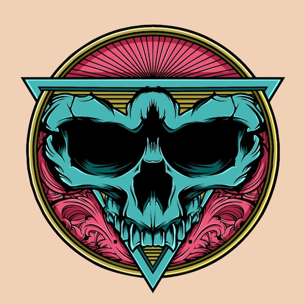 Skull Vector Illustration Design