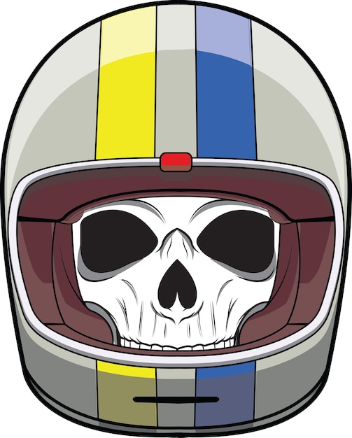 Skull with Full Face Helmet