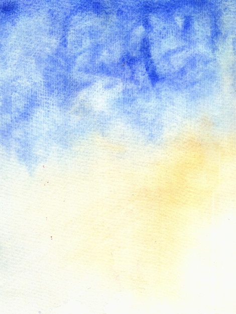 Sky blue sunset watercolor background