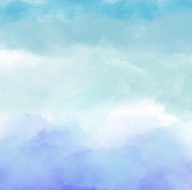 Sky in watercolor texture