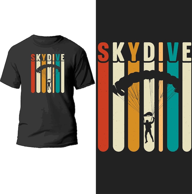 skydive t shirt design