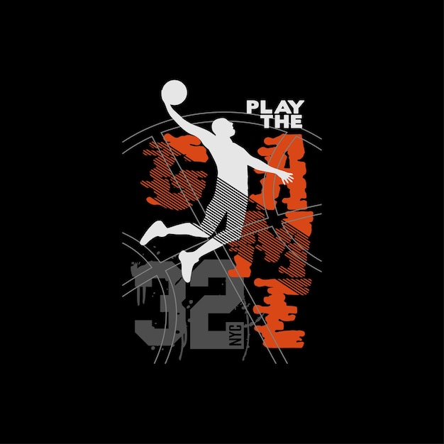 Vector slam dunk basketball championship tees design