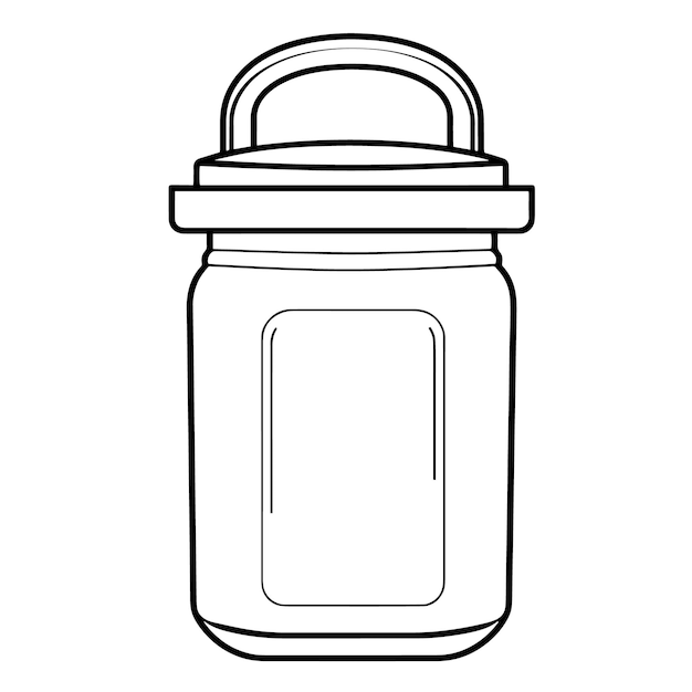 Sleek bottle outline icon in vector format for versatile designs