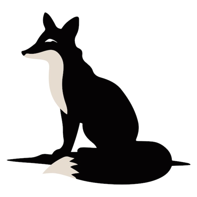 Sleek Fox Silhouette Vector Illustration EPS Vector File