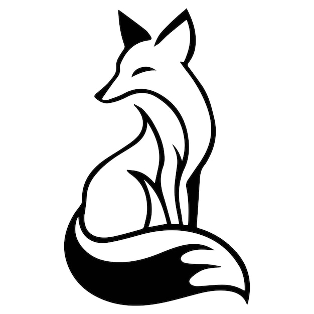 Sleek Fox Silhouette Vector Illustration EPS Vector File