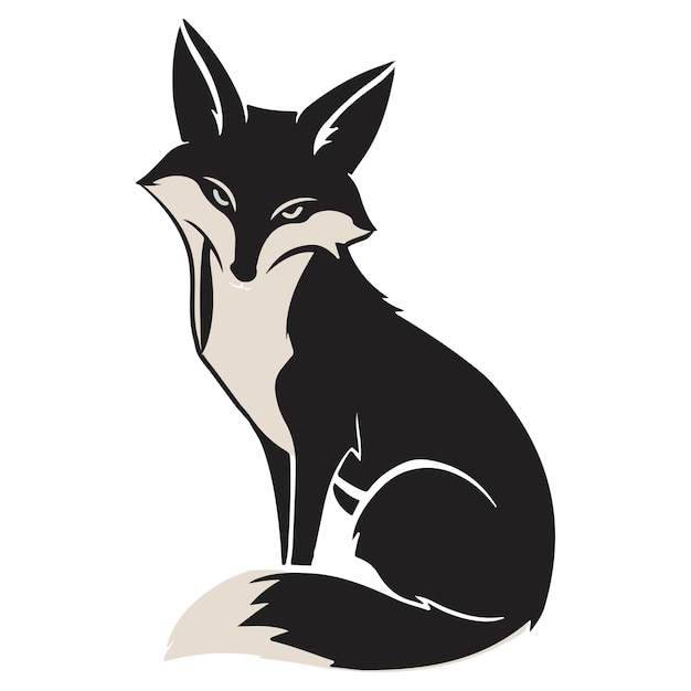 Sleek Fox Silhouette Vector Illustration EPS Vector File