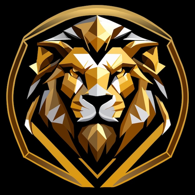 Sleek Lion Badge with Modern Styling