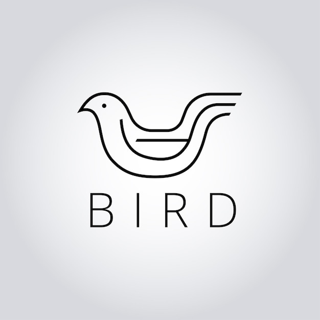 Sleek and Modern Bird Vector Logo for Dynamic and Versatile Brands