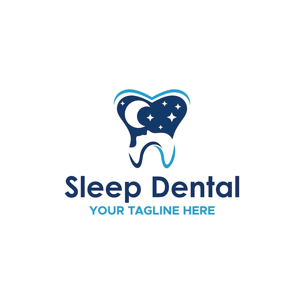 Sleep Dental Logo Sign design