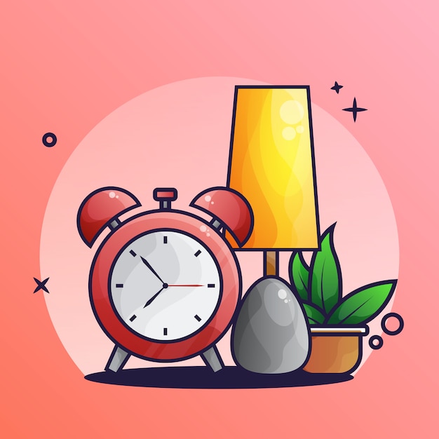 Sleep light and alarm icon