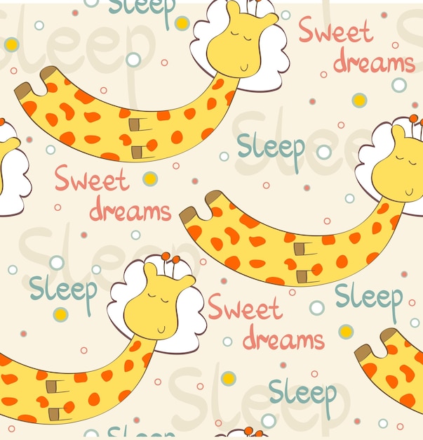 Sleeping giraffe