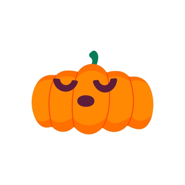 Sleeping Pumpkin Sticker