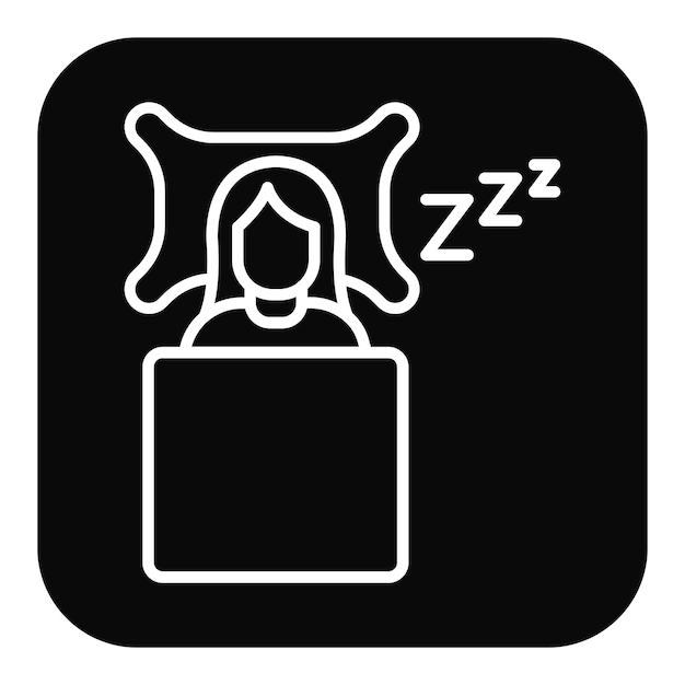 Vector sleeping vector icon can be used for comfort iconset