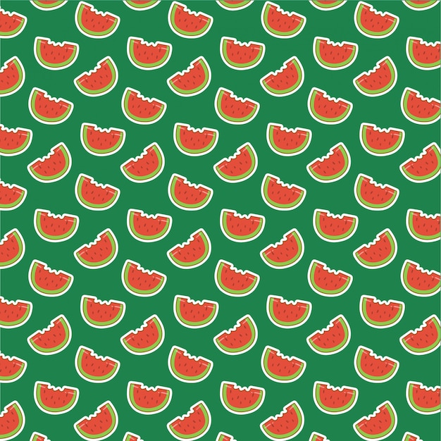 Slice of watermelon pattern