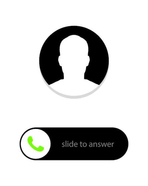 Slide to answer Button illustration