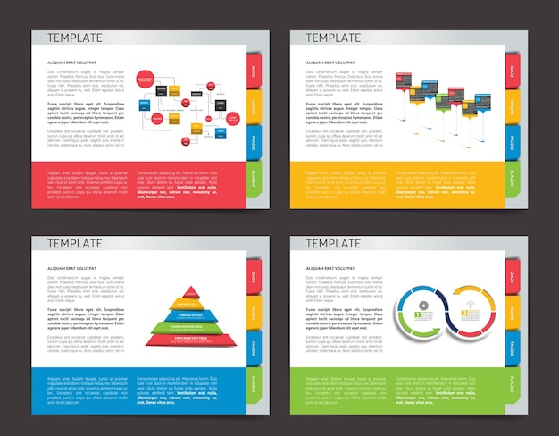 Slide template Vector presentation