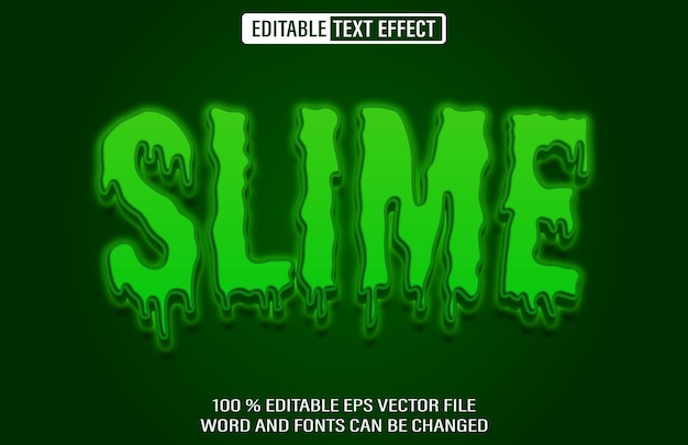 Slime 3d editable text effect