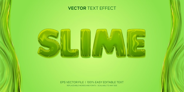 Slime oil liquid 3d style editable text effect